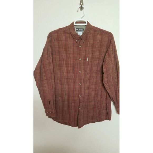 Columbia Other - Columbia Mens Shirt Size XL‎ Button Front Long Sleeve Brown